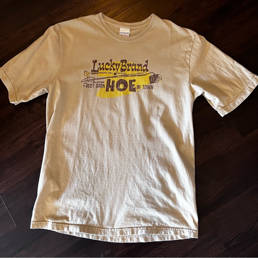 Lucky Brand Cream Graphic Tee